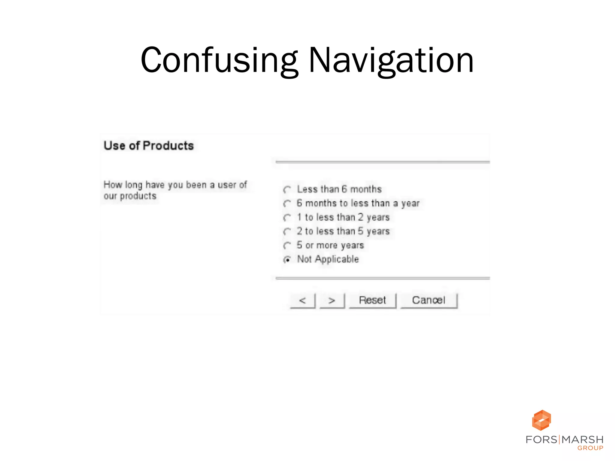 Confusing Navigation

36

 