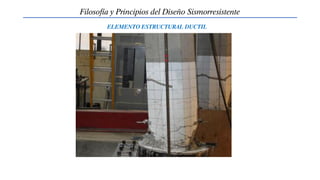 Filosofía y Principios del Diseño Sismorresistente
ELEMENTO ESTRUCTURAL DUCTIL
 
