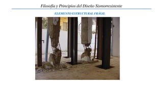 Filosofía y Principios del Diseño Sismorresistente
ELEMENTO ESTRUCTURAL FRÁGIL
 