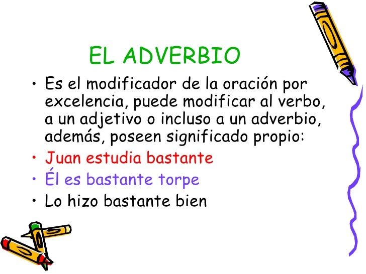Modificadores en las oraciones