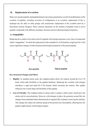 Design of Peptidomimetics by Modification of amino acids PDF notes.pdf
