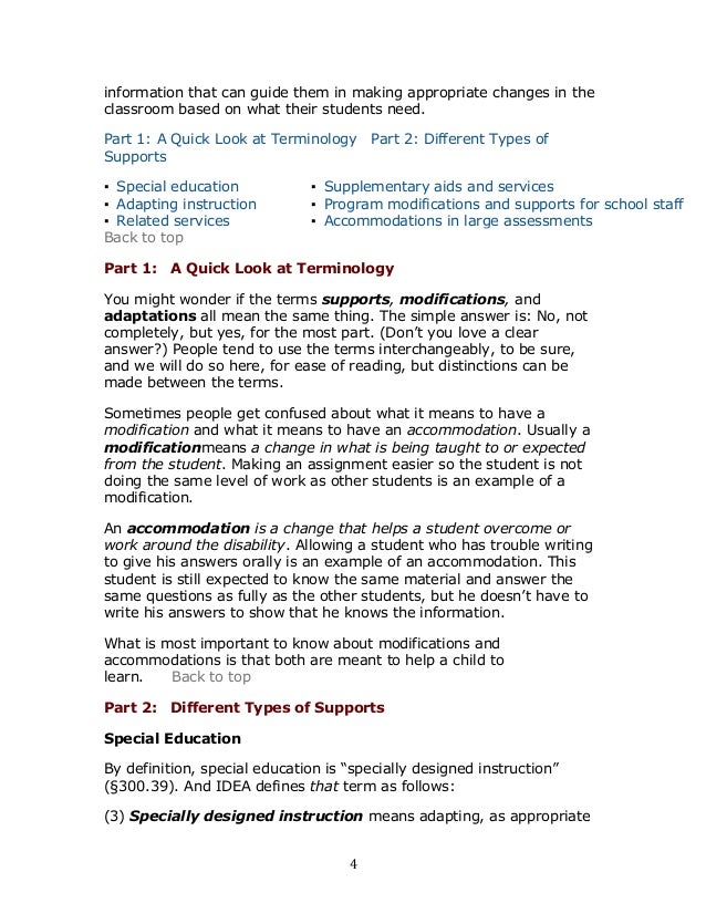 Examples Of Accommodations Modifications Smart Kids >> Modifications And Accommodations Examples Of Accommodations Modifications Smart Kids >> Modifications And Accommodations