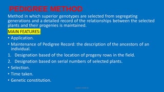 Modifications in handling of segregating generations | PPT
