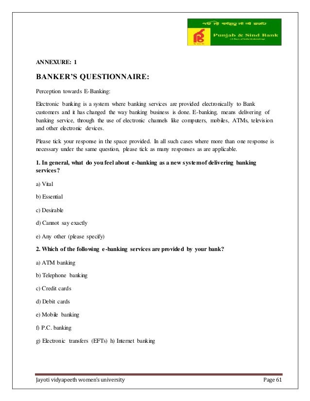summer internship report on digital banking (Punjab & Sind ...