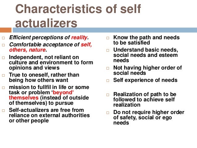 Modified Maslows Theory Of Human Needs