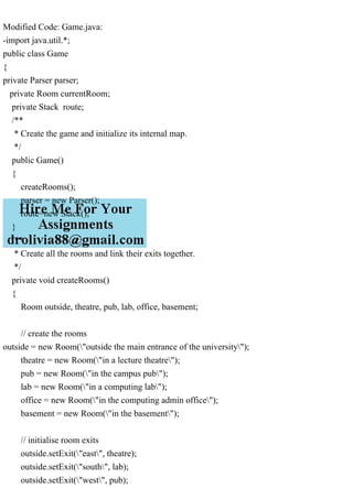 Modified Code Game.java­import java.util.;public class Game.pdf