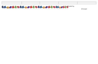 Checked by:
___________________________________
Principal
 