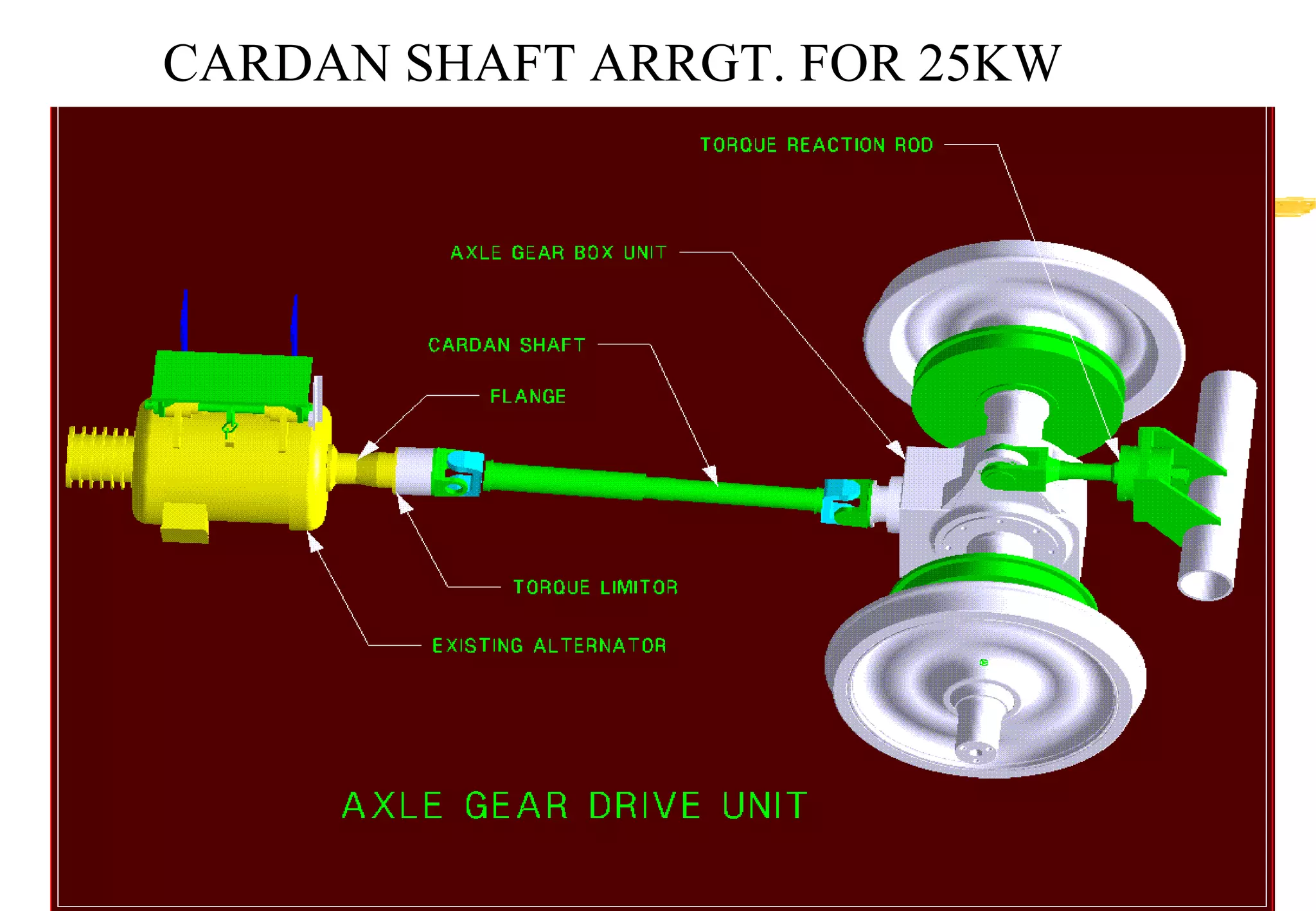 CARDAN SHAFT ARRGT. FOR 25KW

 