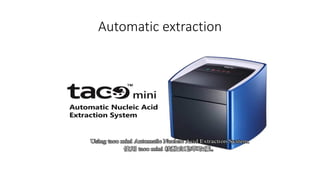 Automatic extraction
 