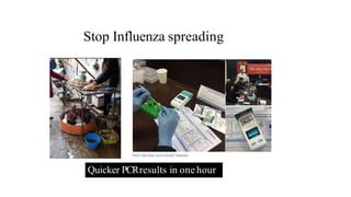 Stop Influenza spreading
Quicker PCRresults in onehour
 