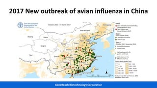 GeneReach Biotechnology Corporation
2017 New outbreak of avian influenza in China
 