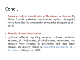 Proteomics and its applications in phytopathology | PPTX