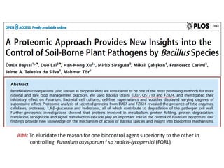 Proteomics and its applications in phytopathology | PPTX