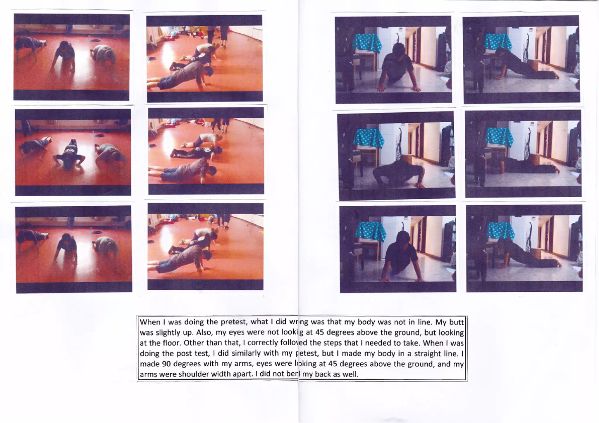 Modified pushup analysis