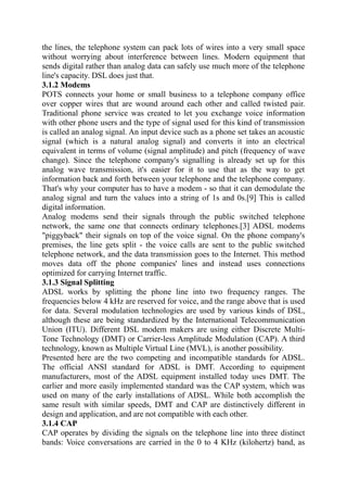 Report on Trends in DSL AND ADSL | PDF