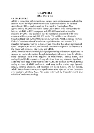 Report on Trends in DSL AND ADSL | PDF