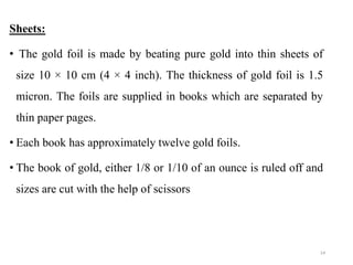 direct filling-gold seminar | PPTX