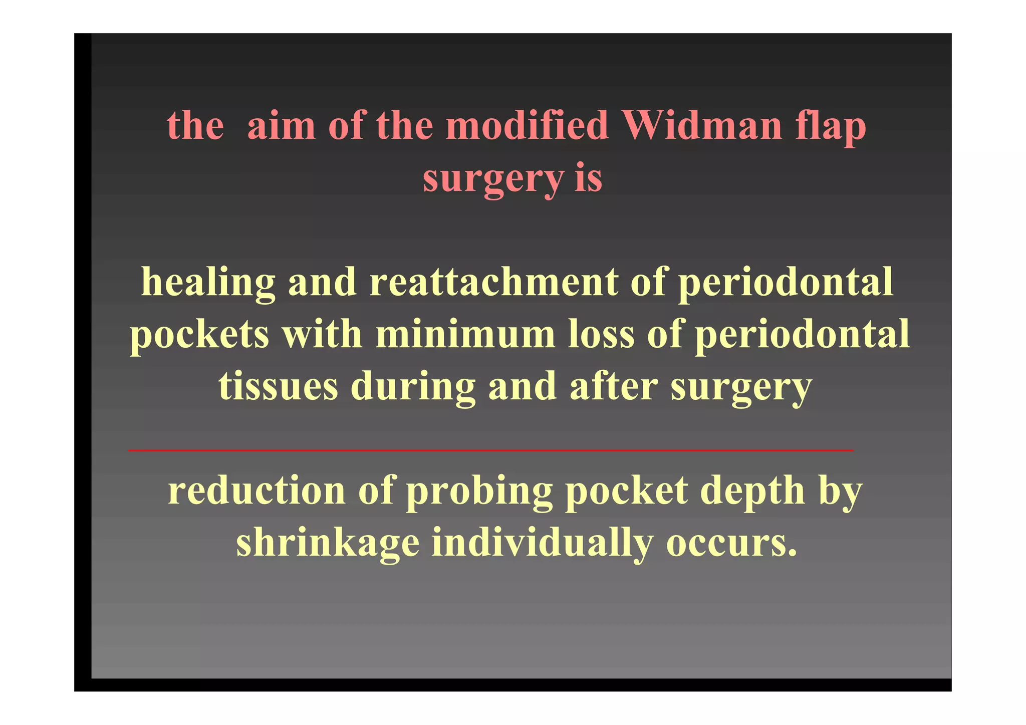Modified widman flap PPT