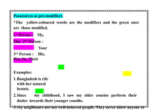 Modifiers, its kinds and Uses, its application | PPTX