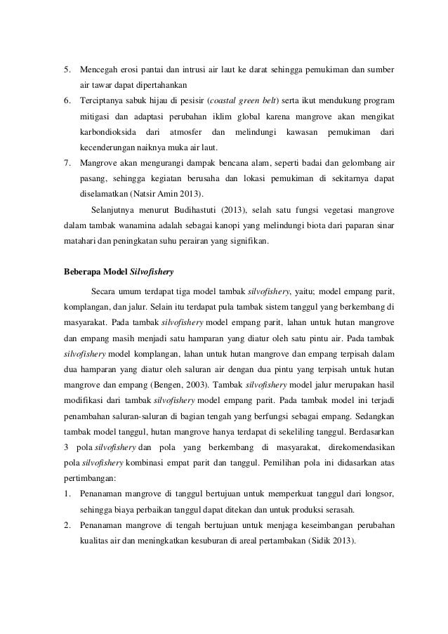 Modifikasi iklim mikro dengan wanamina