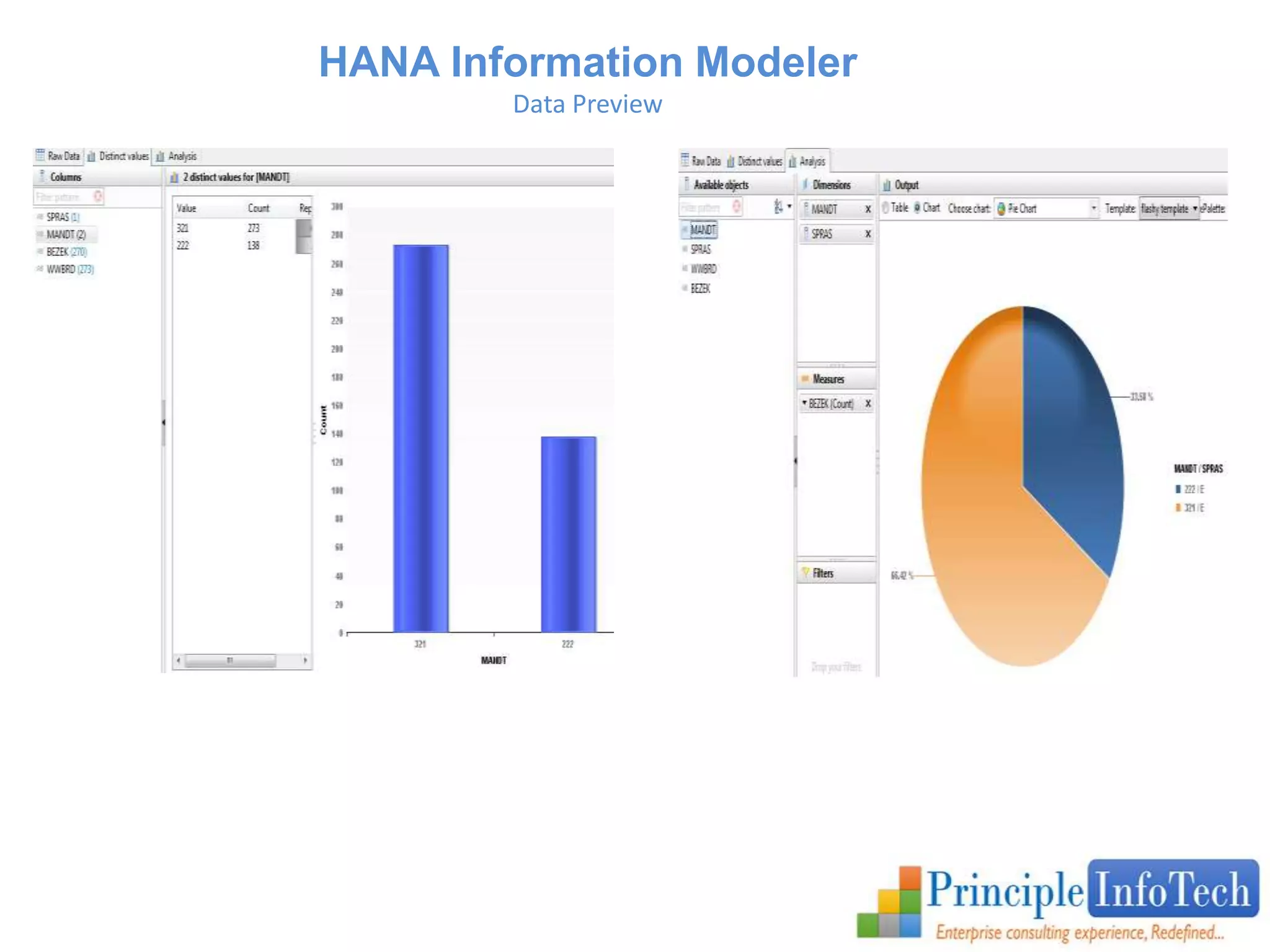 HANA Information Modeler 
Data Preview 
 