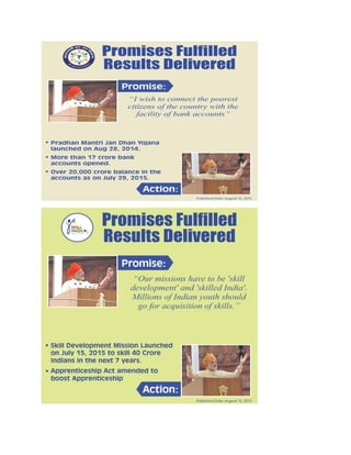 Modi government infographics_presentation_02.01.2016