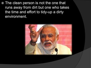 Modi mission clean india