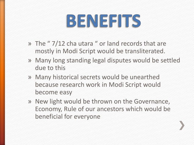 Modi script character recognition | PPTX