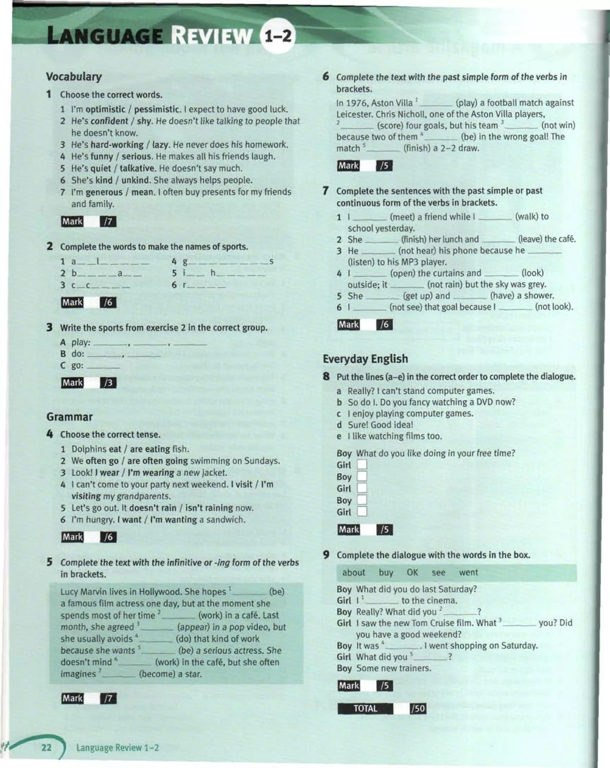 Solutions pre int sb | PDF