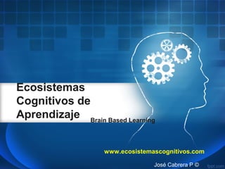 Ecosistemas
Cognitivos de
Aprendizaje Brain Based Learning
www.ecosistemascognitivos.com
José Cabrera P ©
 