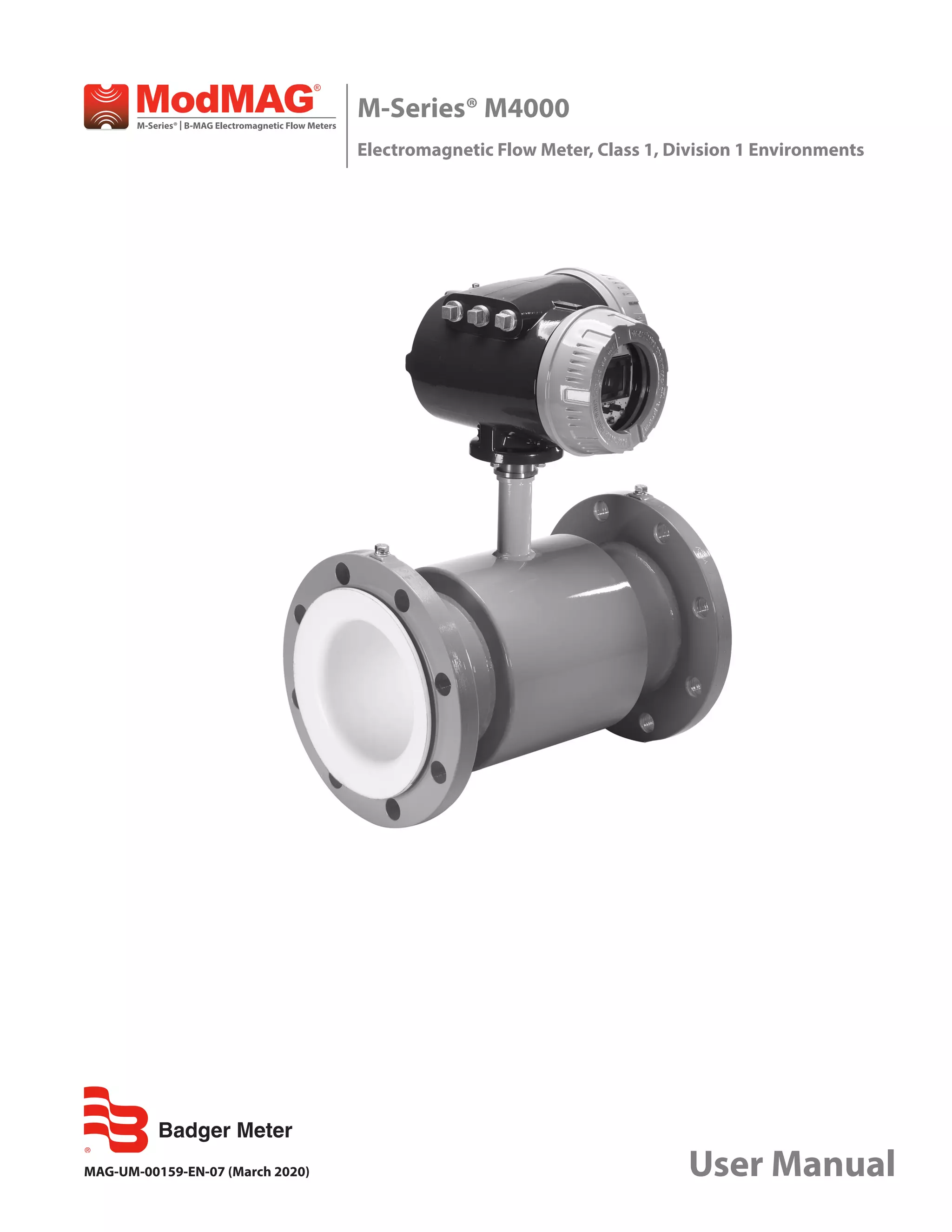 Mod mag m4000 manual badger meter flow meter_mseries PDF