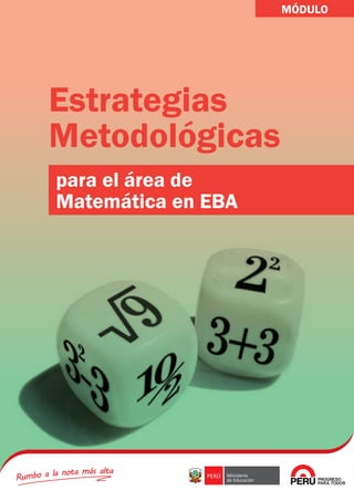 Estrategias
Metodológicas
para el área de
Matemática en EBA
MÓDULO
 