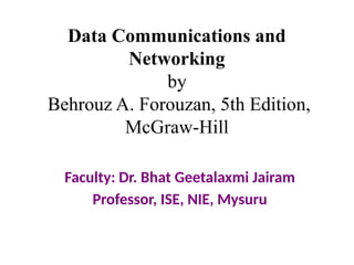 Data communications and networking by behrouz | PPTX
