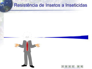 9
Resistência de Insetos a Inseticidas
“O desempenho de um produto“O desempenho de um produto
aplicado não foi satisfatório noaplicado não foi satisfatório no
controle de uma determinada praga”.controle de uma determinada praga”.
Trata-se de um caso de resistência?Trata-se de um caso de resistência?
RBCARI -
COMITÊ BR ASILEIR O DE AÇÃ OA RESISTÊNC IA A IN SETICI DAS
 