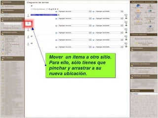 Modo edición y descripción de iconos
