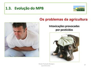 1.3. Evolução do MPB
Os problemas da agricultura
Intoxicações provocadas
por pesticidas
14
Modo Produção Biológico
José Almendra
 
