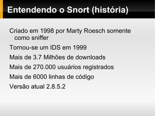 Agenda O que é um IDS 