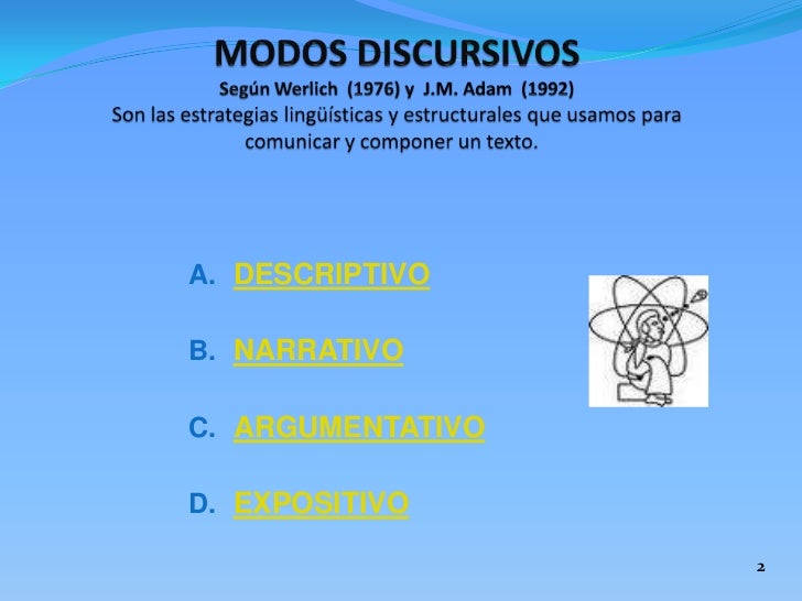 MODOS DISCURSIVOS