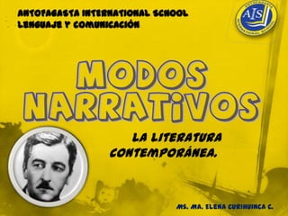 ANTOFAGASTA INTERNATIONAL SCHOOL
Lenguaje y comunicación




                    La literatura
                 contemporánea.


                             Ms. Ma. Elena Curihuinca C.
 
