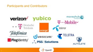 3
Participants and Contributors
 