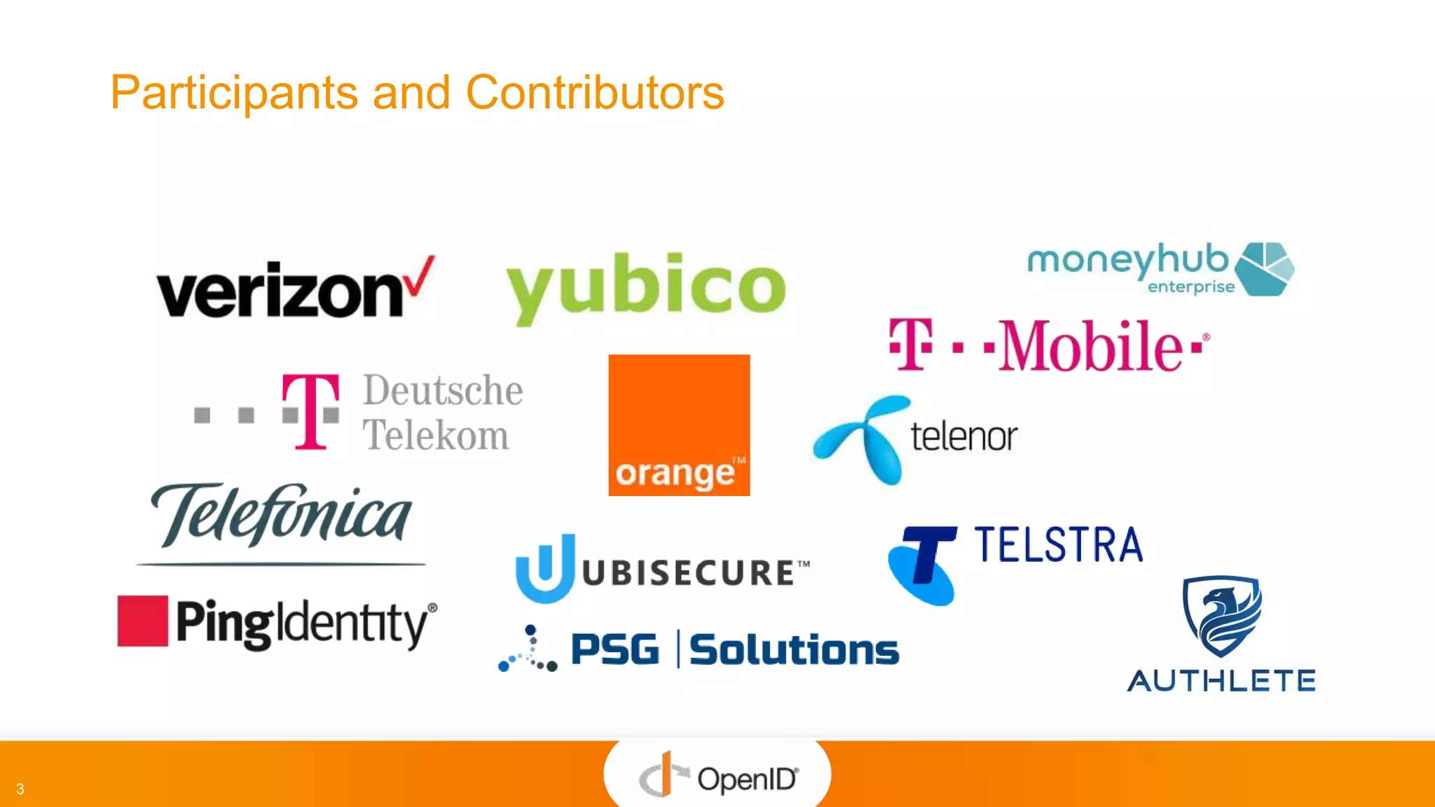 3
Participants and Contributors
 