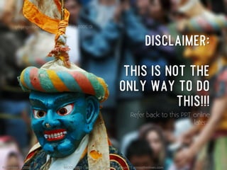 DISCLAIMER:
THIS IS NOT THE
ONLY WAY TO DO
THIS!!!
Refer back to this PPT online
later…
November	
 8,	
 2010	
  MODS	
 2010	
 |	
 uday	
 m.	
 shankar	
 |	
 @udayms	
 |	
 acrossthinlines.com	
  16	
 
 