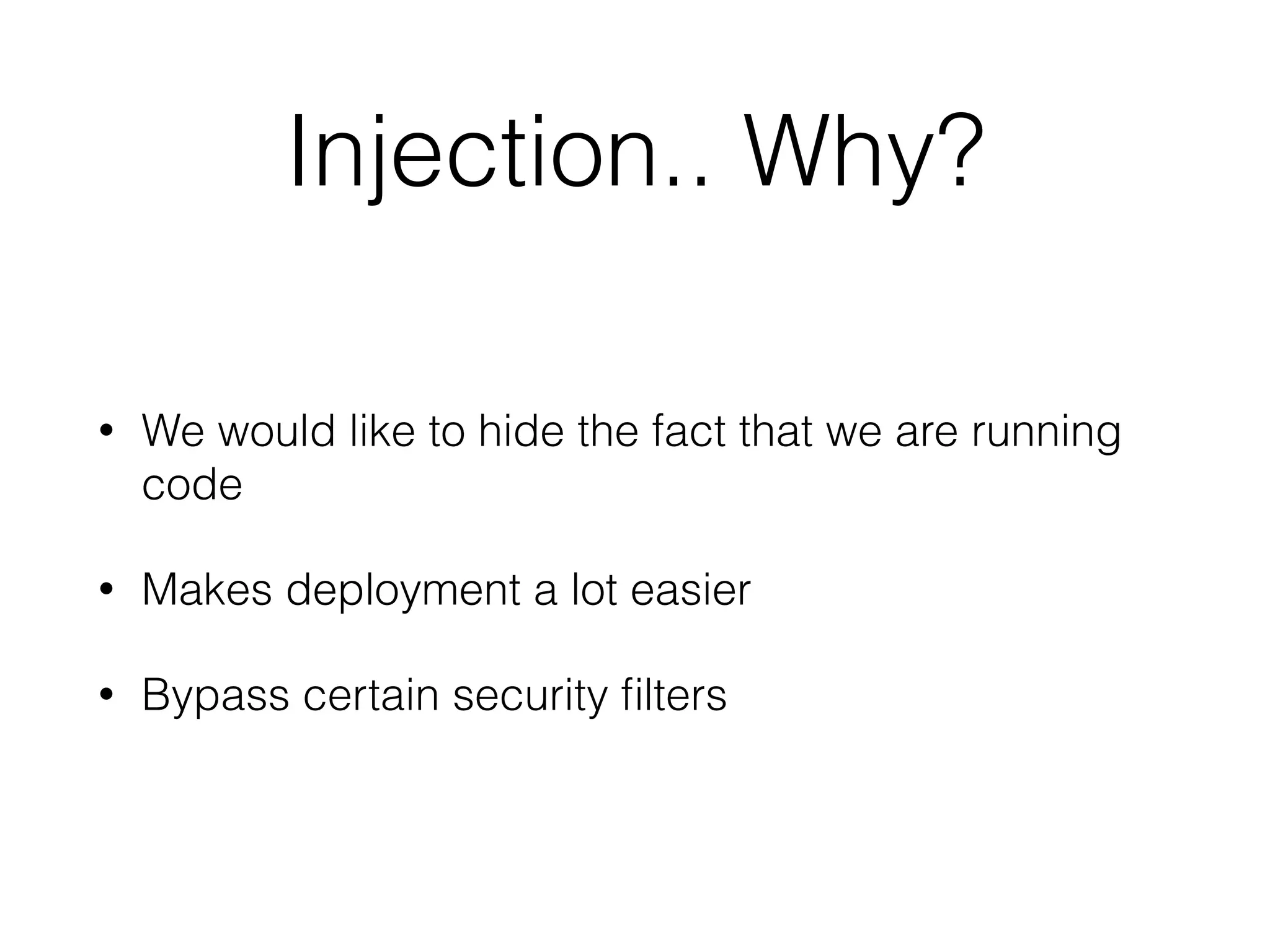 Outline
• Windows processes: An introduction
• Dll Injection
• Process replacement
• Questions
 