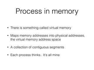 So…What does this mean?
• Different windows components need to interact with
the process
• Windows API’s need to provide access to that
information
 