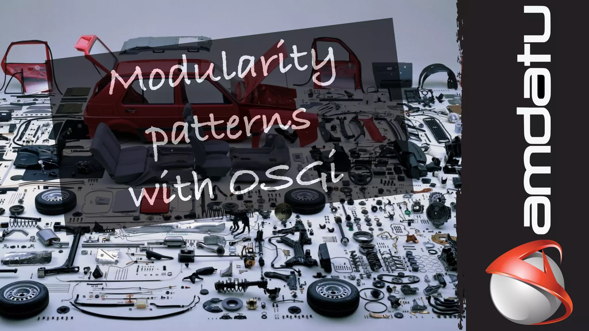 Modularity 
patterns 
with OSGi 
 