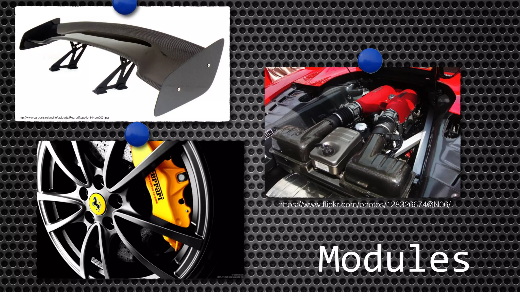https://www.flickr.com/photos/128326674@N06/ 
Modules 
http://www.carpartsireland.ie/uploads/Reardriftspoiler144cm003.jpg 
 