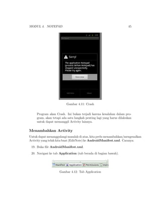 Ebook tutorial pemrograman android | PDF