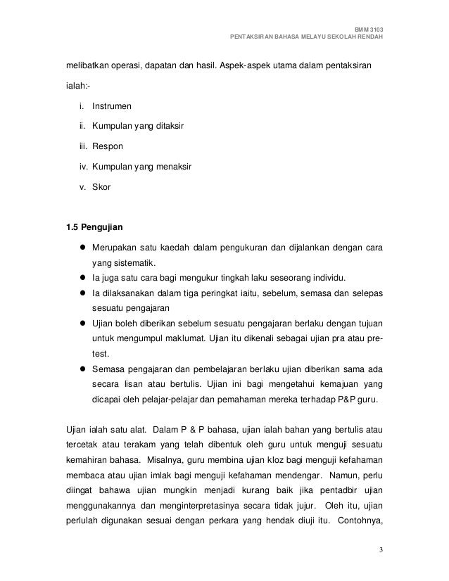 Modul.pentaksiran