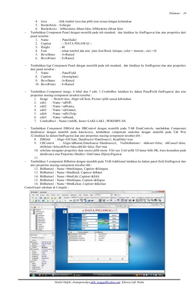 Komponen Quick Report Delphi 7 Komponen Quick Report Delphi 7