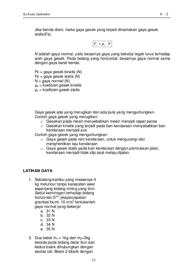 Modul fisika x-2012